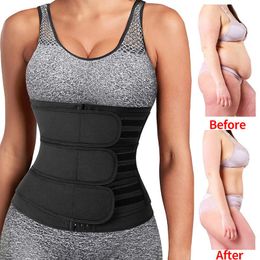 Dameshoeders neopren taille trainer voor vrouwen training body shaper plus size trimmer riem sauna zweet korset cincher slanke shapewear