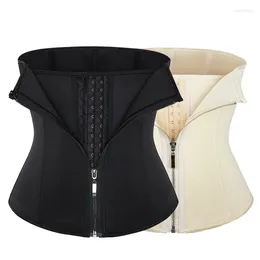 Formadores de mujeres Neopreno Cintura Entrenador Corsé para mujer Control de barriga Entrenamiento Bustier Underbust Shaper Cremallera Doble capa Korset Top