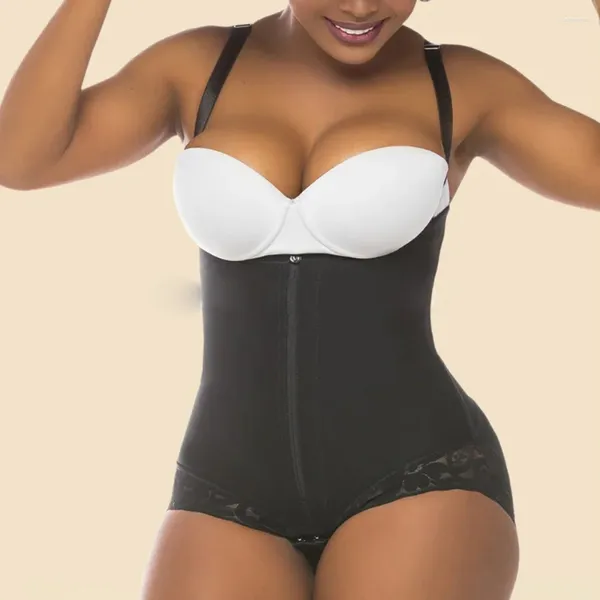 Shapers pour femmes Open Buste Shapewear pour les femmes ajusté Strpe Corps Shaper Control Faja Post Recovery Wear Bodys transparentes