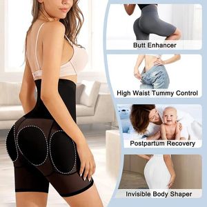 Shapers Femmes Rembourré Bulifter Culotte Taille Haute Shapewear Pour Femmes Tummy Control Body Shaper Entraîneur Hip Enhancer Sous-vêtements Shorts