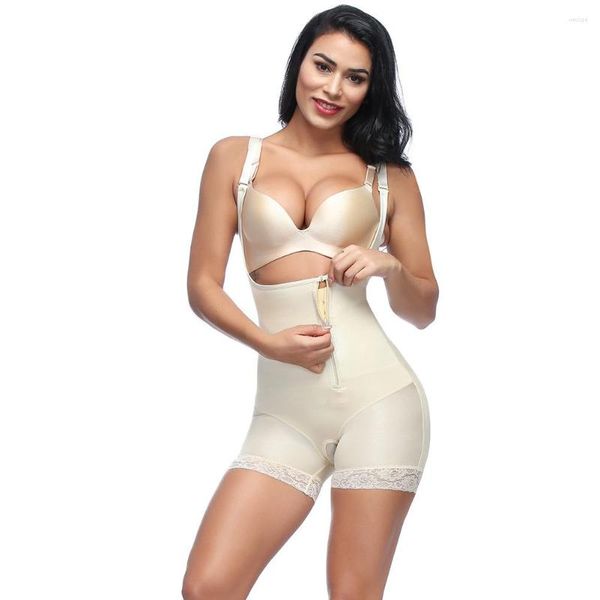 Formadores de mujeres Tallas grandes S-6XL Mujeres Fajas Entrenador de cintura Adelgazante Corsé BuLifter Modelado Correa Body Shaper Body de entrepierna abierta