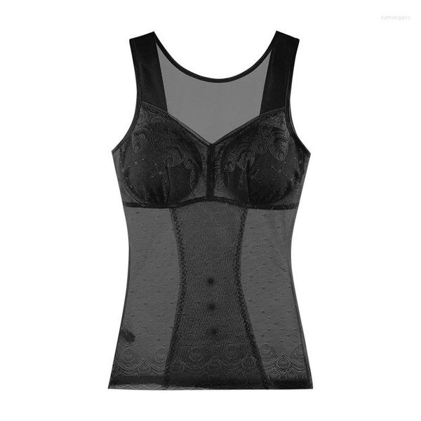 Shapers pour femmes Prayger Femmes Slimming Body Tops Control Contrôle du ventre Magnét Magnécable Poussions de poitrine