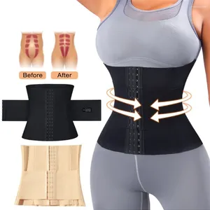 Shapers pour femmes S à XL Femmes Shapewear Sexy Double Ceinture Sans Soudure Minceur Ceinture De Sueur Taille Entraîneur Glace Soie Tummy Contrôle Corps Shaper