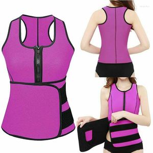 Femmes Shapers Sauna Thermo Shaper Zipper Sweat Femmes Taille Formateur Mode Crochet Et Boucle Fermetures Ceinture Minceur Gilet Néoprène Corset