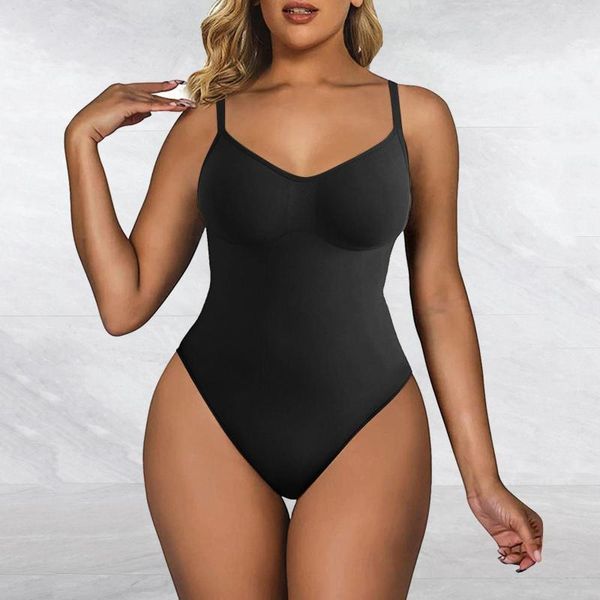 Body Shapers sans couture pour femmes Body de contrôle du ventre BuLifting Plus Size String Briefs Bretelles Tight Corset Long Waist Trainer