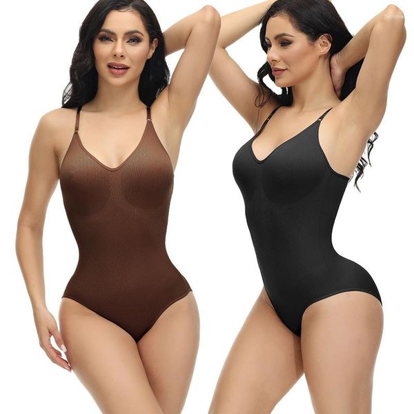 Femmes Shapers sans couture Body Sexy dos nu corps Shaper barboteuse String Femme sans manches ventre ventre débardeur pour les femmes