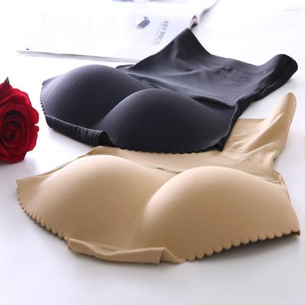 Formadores de mujeres BuPants sin costuras Recortar acolchado Cintura alta Mujeres Body Shaper Boyshort Hip Bupads Bulifter Ropa interior Bragas