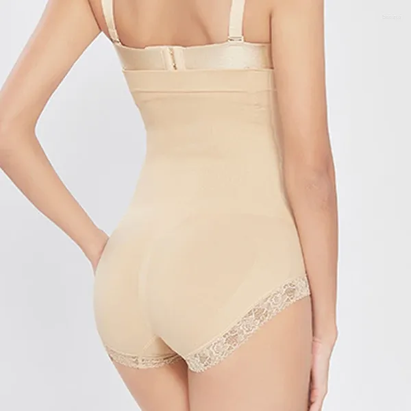 Shapers pour femmes sans couture taille haute abdominale dentelle hanche levage corps façonnage sous-vêtements sans trace pour les femmes