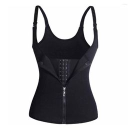 Femmes Shapers vente deux-en-un Sexy femmes harnais gilet taille boucle fermeture éclair corps sculptant ceinture hauts