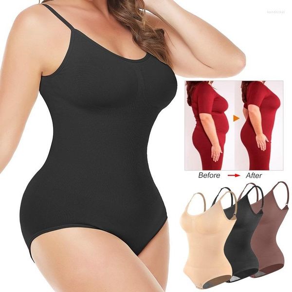 Femmes Shapers Sexy Corset Spaghetti Sangle Body Femmes Belle Dos Shapewear Minceur Body Shaper Taille Traine Sous-Vêtements Strings Plus