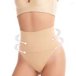 Shapers pour femmes Sexy taille haute taille sans couture string femme S-3XL grande taille t-back sous-vêtements confortables culottes string lingerie douce