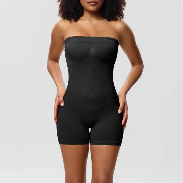 Shapers pour femmes Shapewear Body Femmes Camisole détachable Bustier Corset Couleur unie Sans bretelles Bodycon Body Shaper