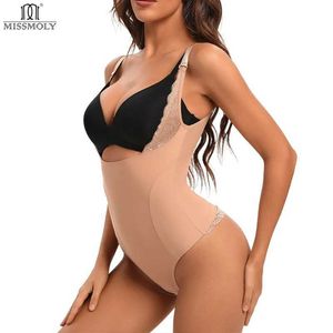 Shapers pour femmes Shapewear Faja pour femmes Bodys de string sexy Mlle Moly Lace Up Underbust Lingeries Butt Laser