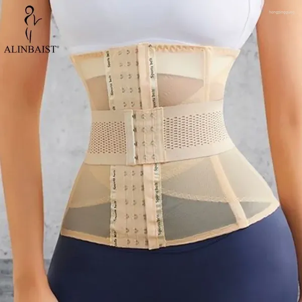 Formadores de mujeres Fajas para mujeres Corsé de doble cinturón Verano Body Shaper Adelgazamiento Vaina Plana Vientre Cintura Entrenador Cincher Apretado