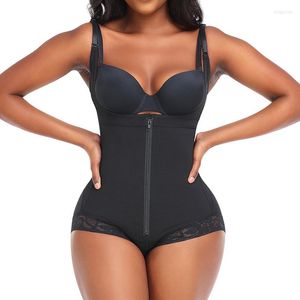 Fajas moldeadoras de mujer para mujer Control de barriga Fajas Colombianas Body Shaper Cremallera Busto abierto Body Slim Plus Size BuLifter Ropa interior