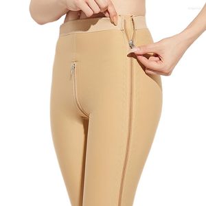 Femmes Shapers Shapewear Pantalon Cuisse Plus Mince Corps Shaper Femmes Fermeture Éclair Spandex Compression Pantalon Nursing Binders Taille Formateur Réducteur