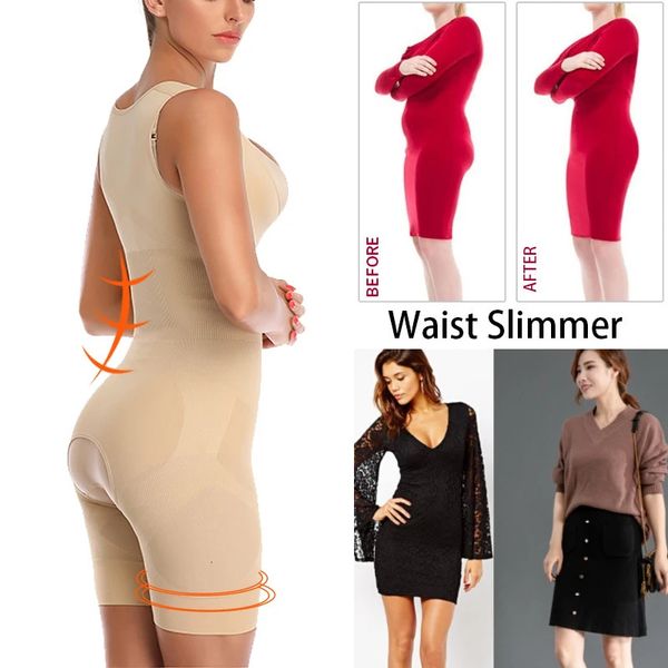 Shapers pour femmes Shapewear Femmes Full Body Shaper Minceur Body Ouvert Entrejambe Corset Taille Formateur Formant Sous-Vêtements Butt Lifter Lingerie Fajas 231219