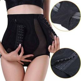 Shapers voor dames Vormbroeken Postpartum Slipje Heupen Corset Mesh Dames Controle Zomertops Dun Spandex Hoge taille Lifting Heup Anti-rolling