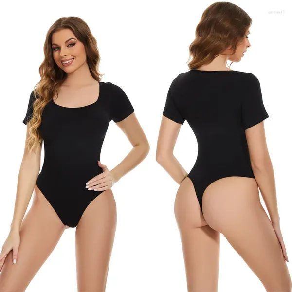 Modeladores de mujeres Body adelgazante Fajas posparto Cuello cuadrado Mangas cortas Body Shaper Modelado Ropa interior BuLift Tummy Forma de mujer