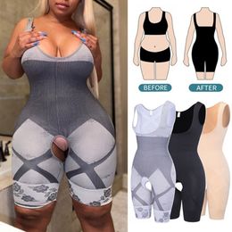 Sous-vêtements amincissants pour femmes pour femmes Body Shapewear Open Bust Full Body Shaper Waist Trainer Corset Sans couture Tummy Control Short 230721