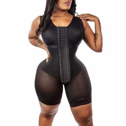 Intimo modellante da donna Spanx Indumenti a compressione Controllo della pancia Fajas Colombianas Chiusura anteriore Donna Shapewear Post Liposuzione246U