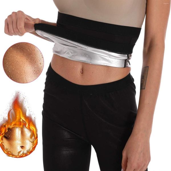 Moldeador de sudor para mujer, recortador de cintura Premium para mujer, envoltura para pérdida de peso, Sauna, cinturón adelgazante sin neopreno para gimnasio