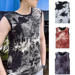 Shapers voor dames Tie-dye Cool Tomboy Long Chest Binder Lesbische tanktop Ingebouwde elastische band Plat korset Vest Ondershirt Casual Street chic