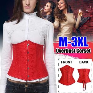 Femmes Shapers Underbust Corset Bustiers M-3XL Steampunk Gothique Shaper Bustier Slim Corps Acier Busk Désossé Taille Formateur