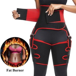 Dameshoeders taille en dijtrimmer neopreen thermo trainer been shaper corset gewichtsverlies slanker vet brandend zweet sauna workout wrap b b