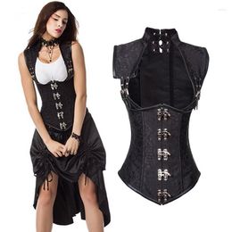 Femmes Shapers taille formateur hauts corps femmes mode vêtements Corset Vintage vêtements courtois Style Punk luxe