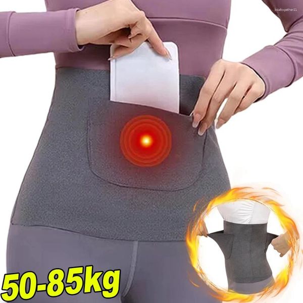 Shapers pour femmes Hiver Coton élastique Unisexe Taille thermique Support Abdomen Retour Pression Warmer Porter intérieur Cummerbund Stoma Sac