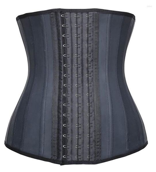 Fajas para mujer 25 Entrenador de cintura deshuesado de acero Cincher Látex Underbust Corsé Residuos Control de barriga Entrenador de cintura Adelgazante