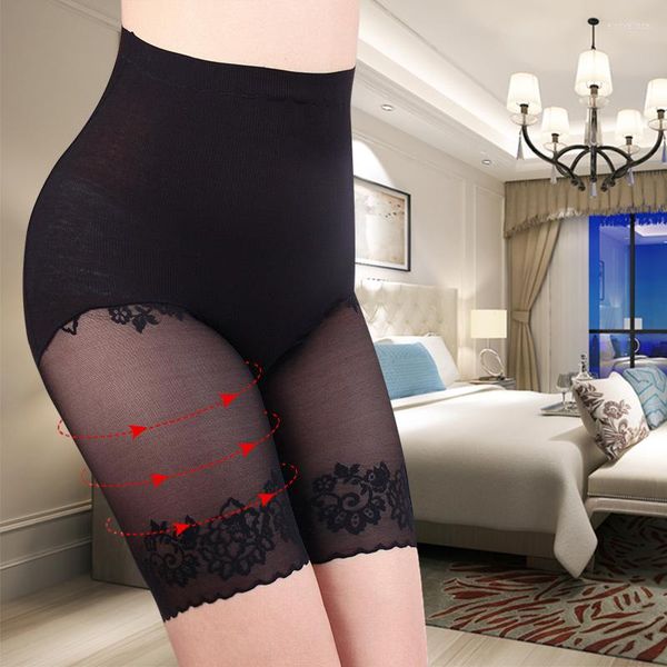 Femme Shapers Short Femme Sous La Jupe Pantalon De Sécurité Sexy Dentelle Anti Frottement Cuisse Taille Haute Boxer Culotte Friction