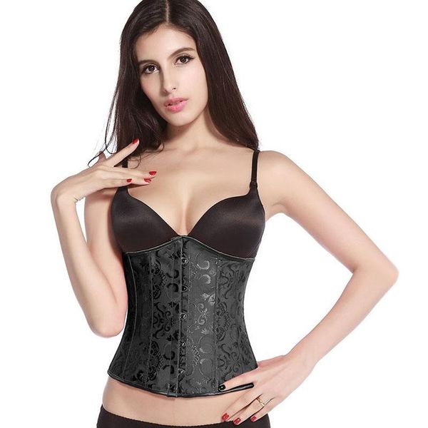 Shapers Femmes Femmes Body Shaper Minceur Taille Poitrine Ceinture Entraîneur Cincher Underbust Contrôle Corset avec String XS-6XL Plus Taille