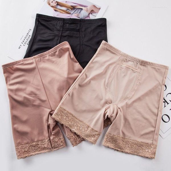 Femmes Shapers femmes corps façonnage Shorts de sécurité taille haute sans couture ventre sous-vêtements hanches dentelle couture culotte