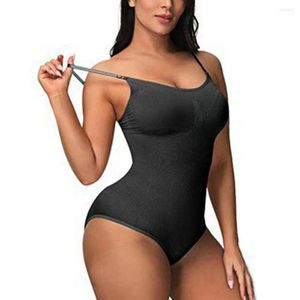 Dames shapers dames bodysuit schede elastiek duw buikregeling rekachtige rugloze strakke strakke skin dame body shaper