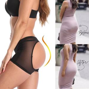 Shapers pour femmes Femmes Bufter Shaper Pantes Body Wedding Pantwear Underwear Femme Sexy Ass Push Up Panty Buttock Ouvrir Hip Booty Shorts