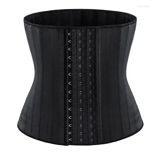 Shapers Femmes Femmes Corsets Underbust Bustier Latex Sport Ceinture 25 Os en acier Minceur Corset Entraînement Corps Shaper Taille Entraîneur