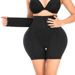 Damesjaberse vrouwen hoge taille bulifter pad buik shaper strakke controle pantie trainer fajas corset ondergoed multi -borsten