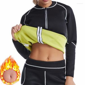 Femmes Shapers Femmes Manches Longues Néoprène Taille Tondeuse Sauna Costume Abdomen Respirant Augmenter La Transpiration Brûler Graisse Fitness Corset