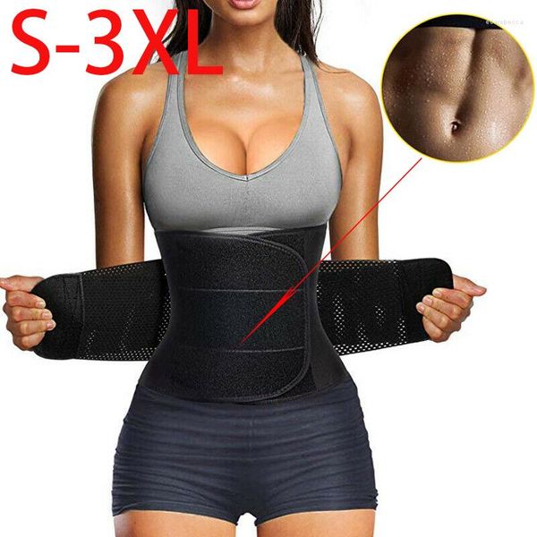 Femmes Shapers femmes hommes taille formateur ceinture ventre contrôle Cincher tondeuse Sauna sueur entraînement ceinture mince ventre bande Sport 3X