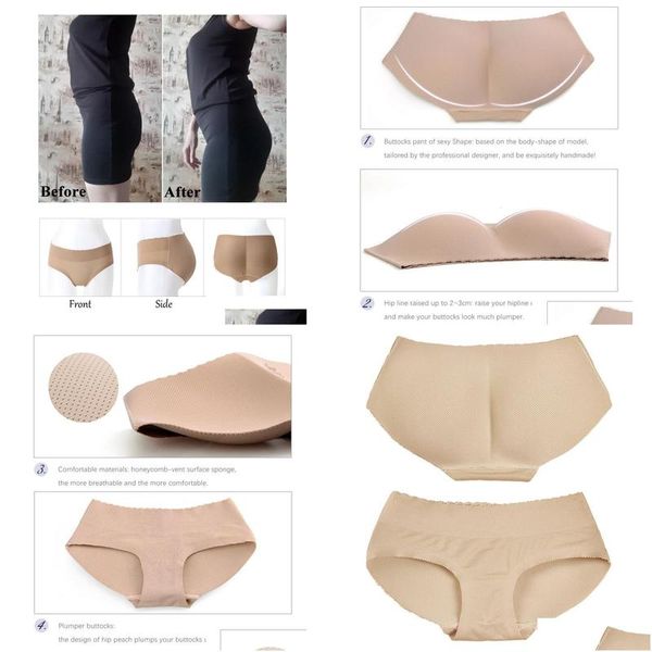 Shapers para mujeres Mujeres Acolchadas Shaper Push Up Pantalones Butt Hip Enhancer Lifter Fake Shapwear Ropa interior Calzoncillos Nalga Shapers9567347 Appar Otaqb