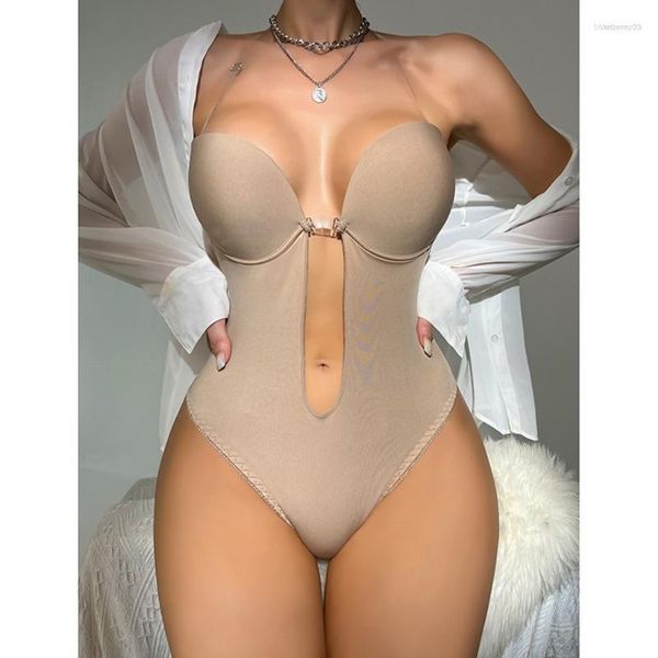 Formas de mujeres Sexy de mujer UN THONG Cuerpo sin espalda Brazal sujetador Femenino de la mujer Bodysuit Bodysuit para el vestido de novia bajo