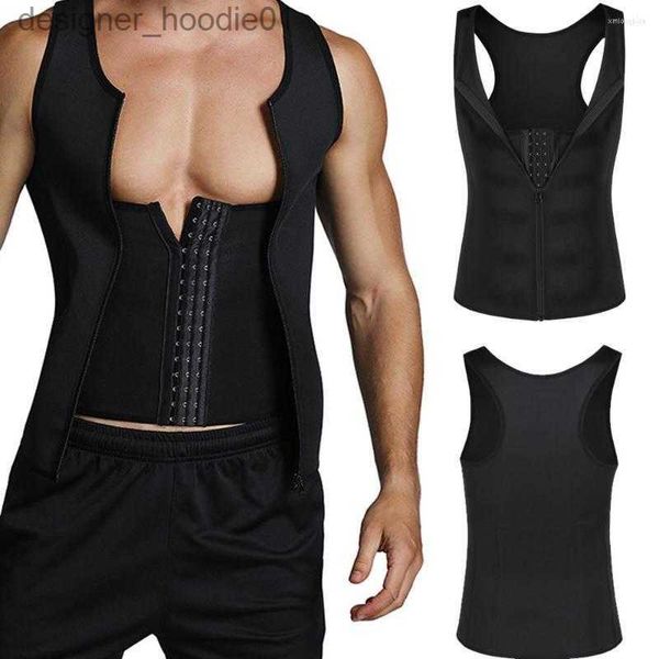 Shapers de mujer Shapers de mujer Hombres Body Shaper Corset Sport Shapewear Cintura Trainer Chaleco Adelgazamiento Saunas de hombre europeo y americano Ropa moldeadora L230914