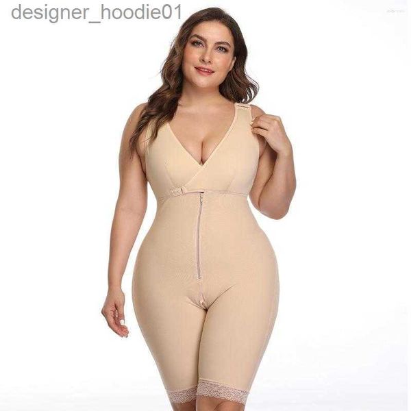 Shapers de mujer Shapers de mujer Shaper 6XL Shapewear Adelgazamiento Cuerpo Ropa interior Corsé Mujeres Modelado Correa Cintura Entrenador Completo Bulifter Control Body L230914