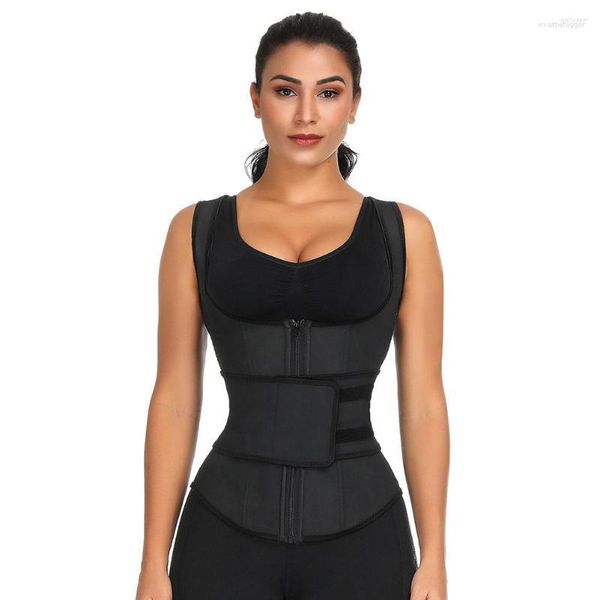 Femmes Shapers Femmes WonderBeauty Latex Waist Trainer Vest Corset Haute Compression Femmes Zipper Body Shaper Underbust Cincher Girdle