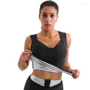 Damesjaberse vrouwen sauna vest thermo zweetpak effect afslank body shper taille trainer fitness shapewear workout tanktops