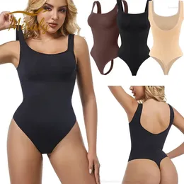 Shapers pour femmes Femmes Bodys sans couture Shapewear Tamim Control Square Cold Top Top Us-Shape Backless Body Shaper Swewear Unwear Slim