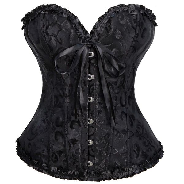 Femmes Shapers Femmes Sexy Corsets Bustiers Floral Dentelle Tops Shapewear Burlesque Vintage Corset Gothique Satin Lingerie Corselet Overbust XS - 6XL 230719