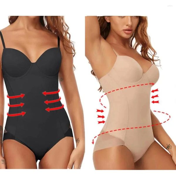 Formas de mujer Bodysuits de una sola pieza Control de abdomino Vulifter Camisole Camisola sin costura con trajes de esculpir de cuerpo de sujetador incorporado